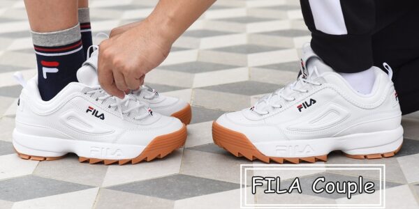 FILA Disruptor 2 White/Brown Chính Hãng  - FILA Việt Nam