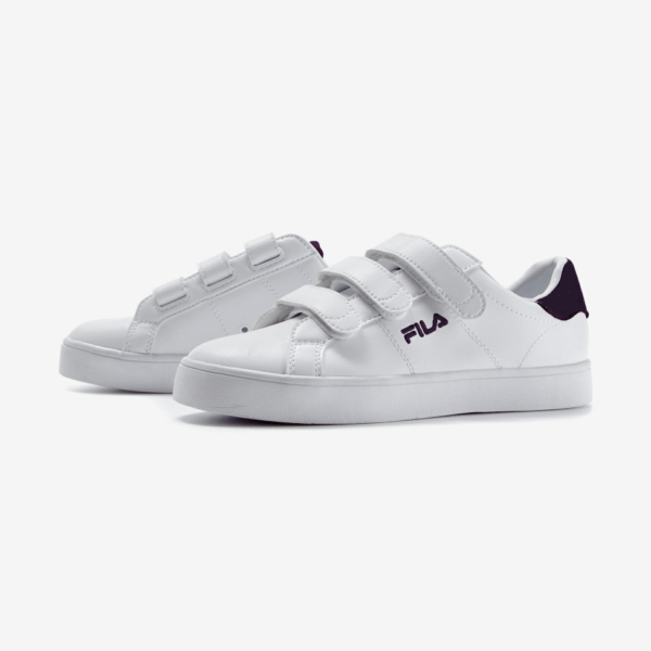 Fila Back Court Deluxe Velvet White And Violet - Giày Fila chính hãng, Fila nữ