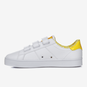 FILA BACK COURT DELUXE WHITE AND YELLOW - Giày FILA nữ, giày FILA nam