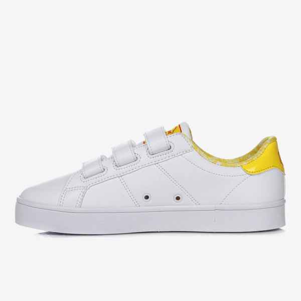 FILA BACK COURT DELUXE WHITE AND YELLOW - Giày FILA nữ, giày FILA nam