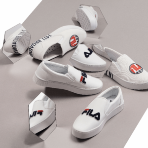 FILA BACK COURT SLIP-ON WHITE - Giày FILA nữ, giày FILA nam