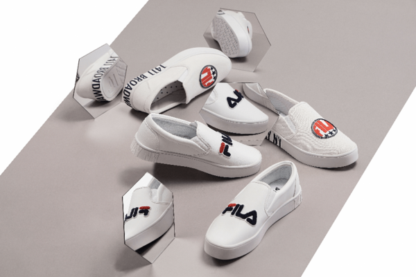 FILA BACK COURT SLIP-ON WHITE - Giày FILA nữ, giày FILA nam