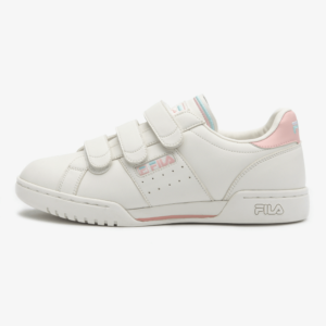 FILA BACK ORIGINAL FITNESS 17 VELCRO WHITE AND PINK - Giày FILA nữ