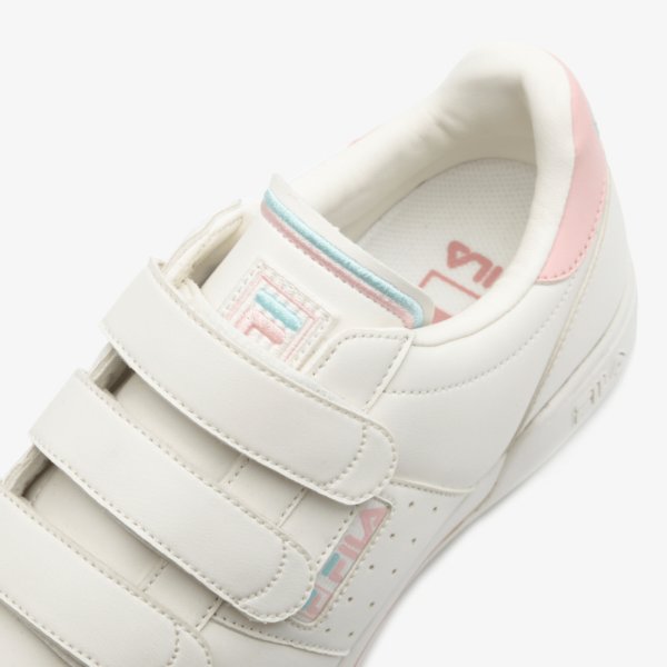 FILA BACK ORIGINAL FITNESS 17 VELCRO WHITE AND PINK - Giày FILA nữ