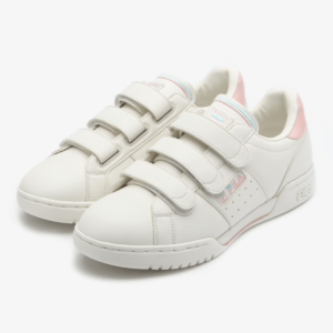 FILA BACK ORIGINAL FITNESS 17 VELCRO WHITE AND PINK - Giày FILA nữ