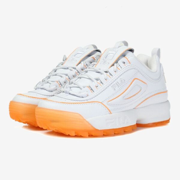 FILA Disruptor 2 Ice White_Orange - FILA Việt Nam