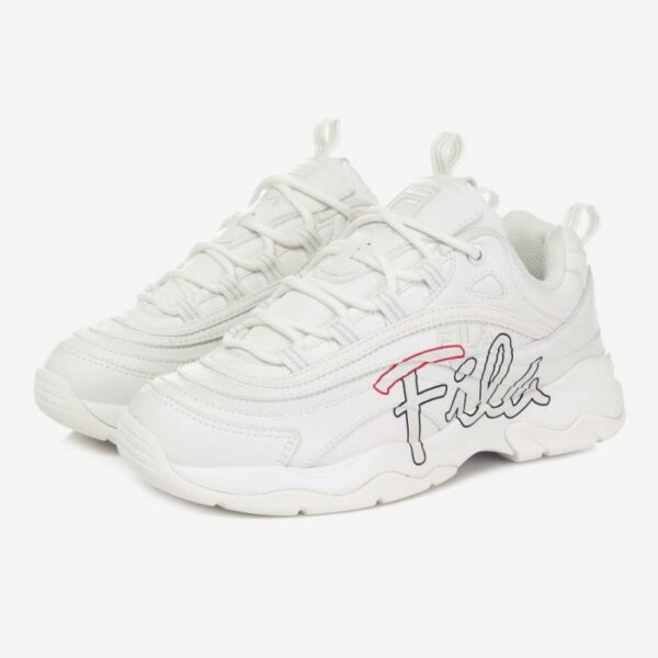 FILA RAY Logo White - Giày FILA Chính Hãng