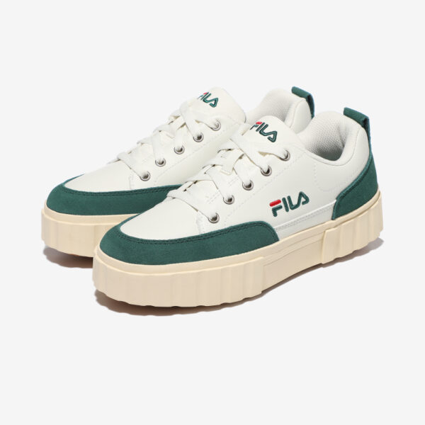 Fila Sandblasted Raw Suede Green Red White