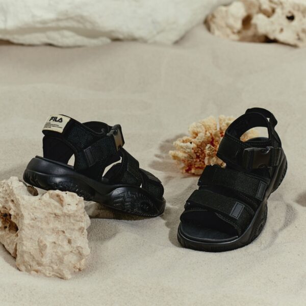 FILA tapered sandals 2 Black